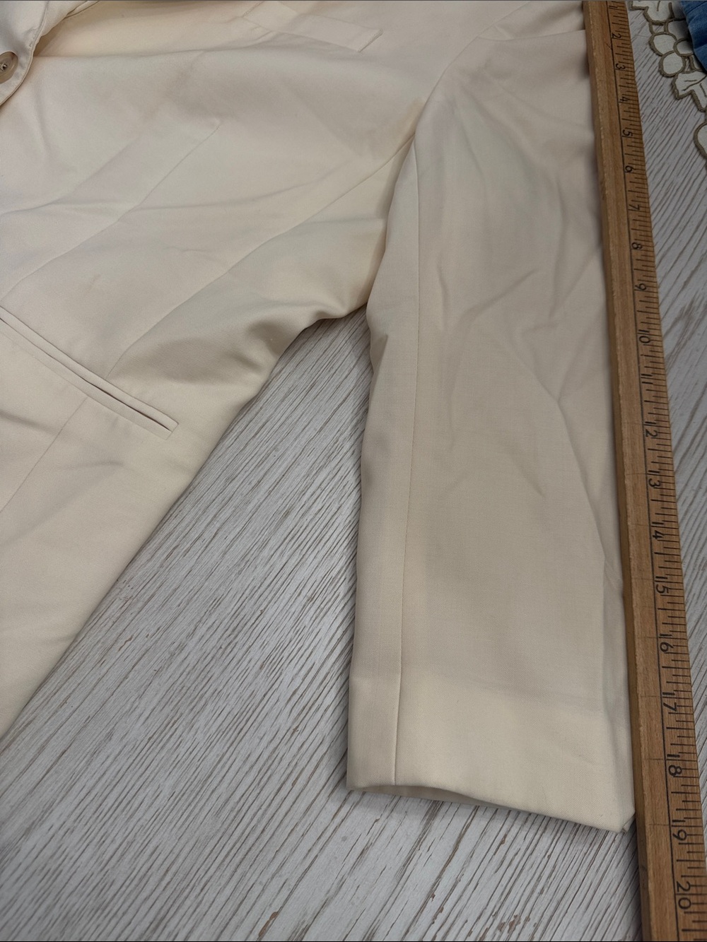 The Row Ivory Schoolboy Blazer Wool Stretch size 12 - Picture 12 of 12
